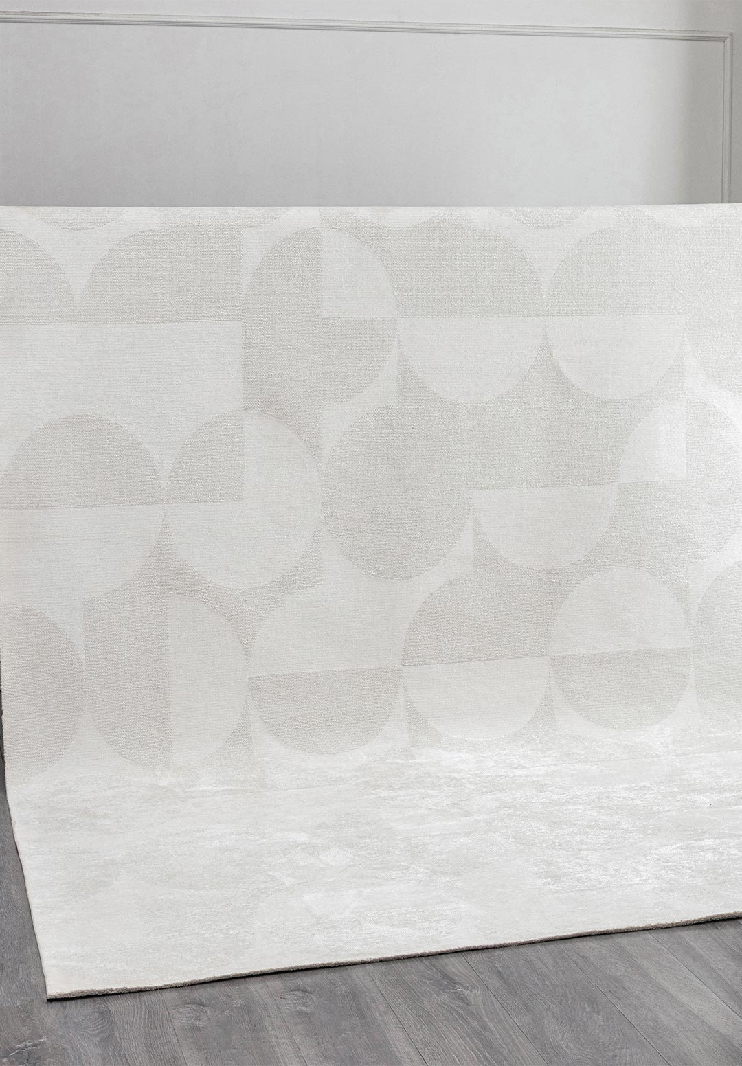 Circle White Rug Rugs - Venetto Design Venettodesign.com