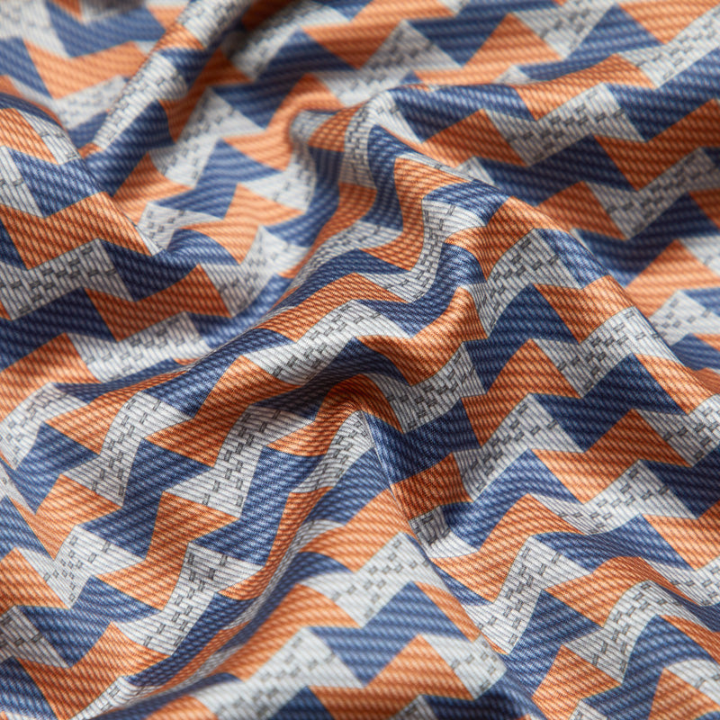 Marcella Geometric Luxury Egyptian Cotton Duvet Cover Set with Chevron Print - Venetto Design Venettodesign.com