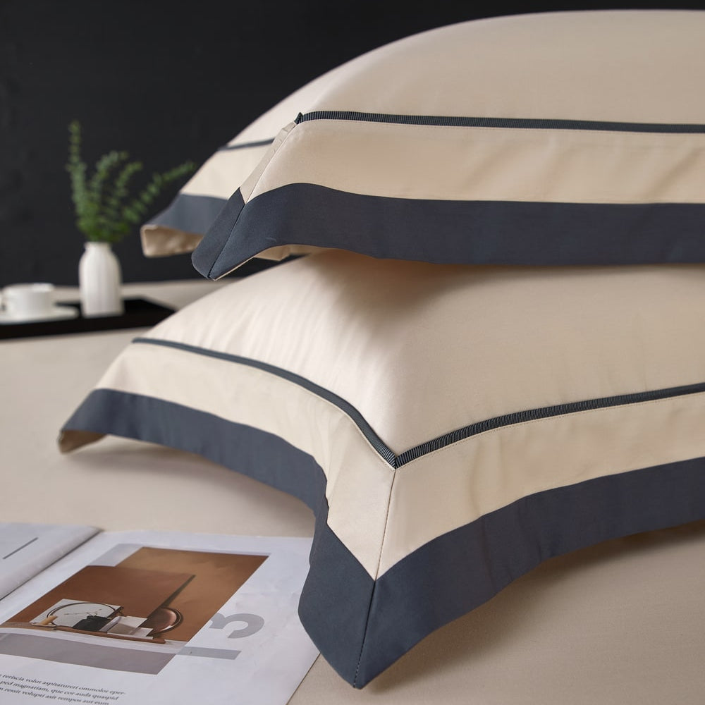 Oline Camel Beige Luxury Egyptian Cotton Bedding Set