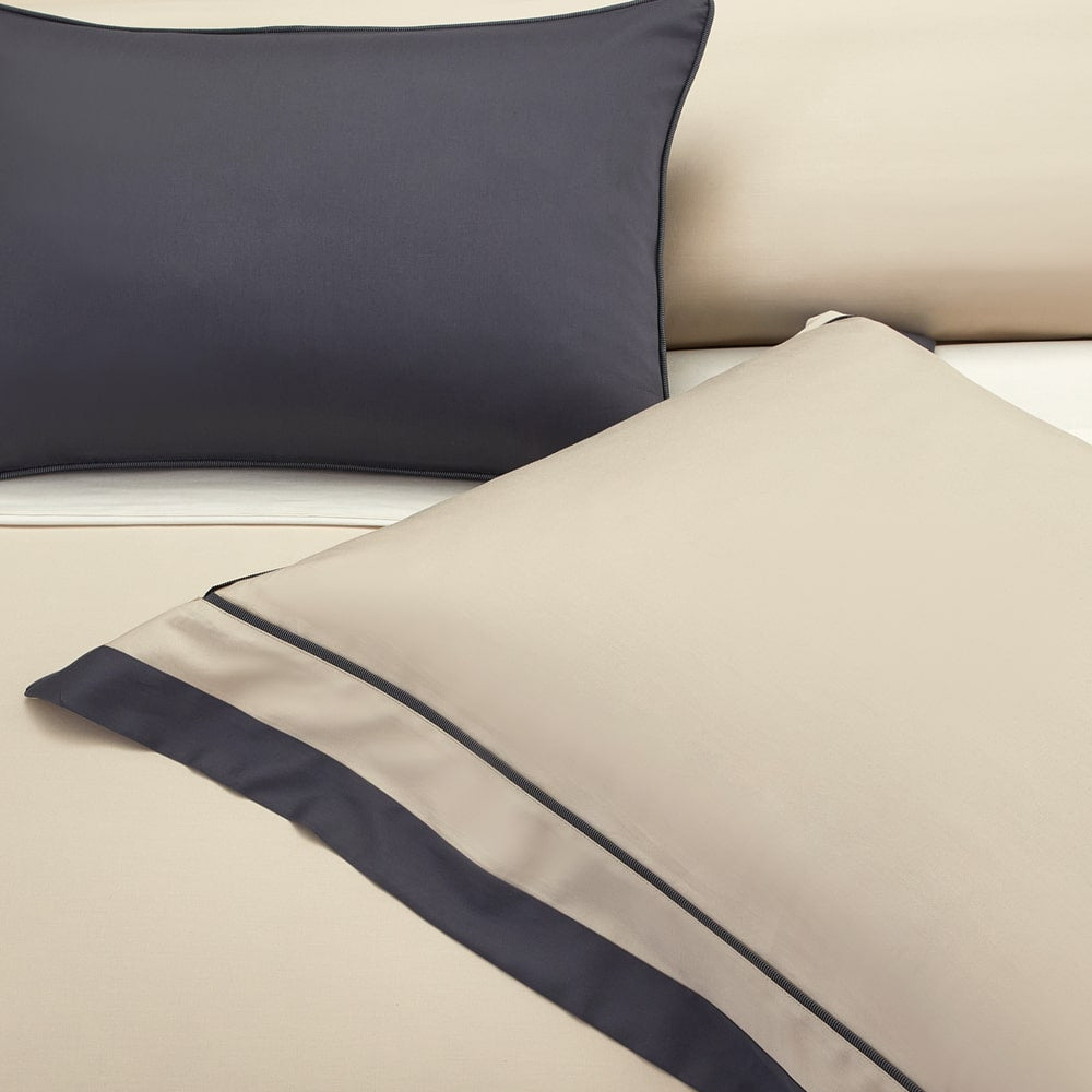 Oline Camel Beige Luxury Egyptian Cotton Bedding Set