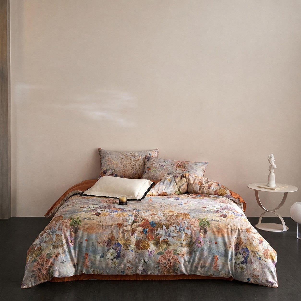 Althea Scenic Luxury Egyptian Cotton Duvet Cover Set with Waterside Scenery Print - Venetto Design Venettodesign.com
