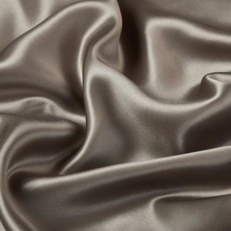 Aristelle Taupe Brown Luxury Pure Mulberry Silk Bedding Set