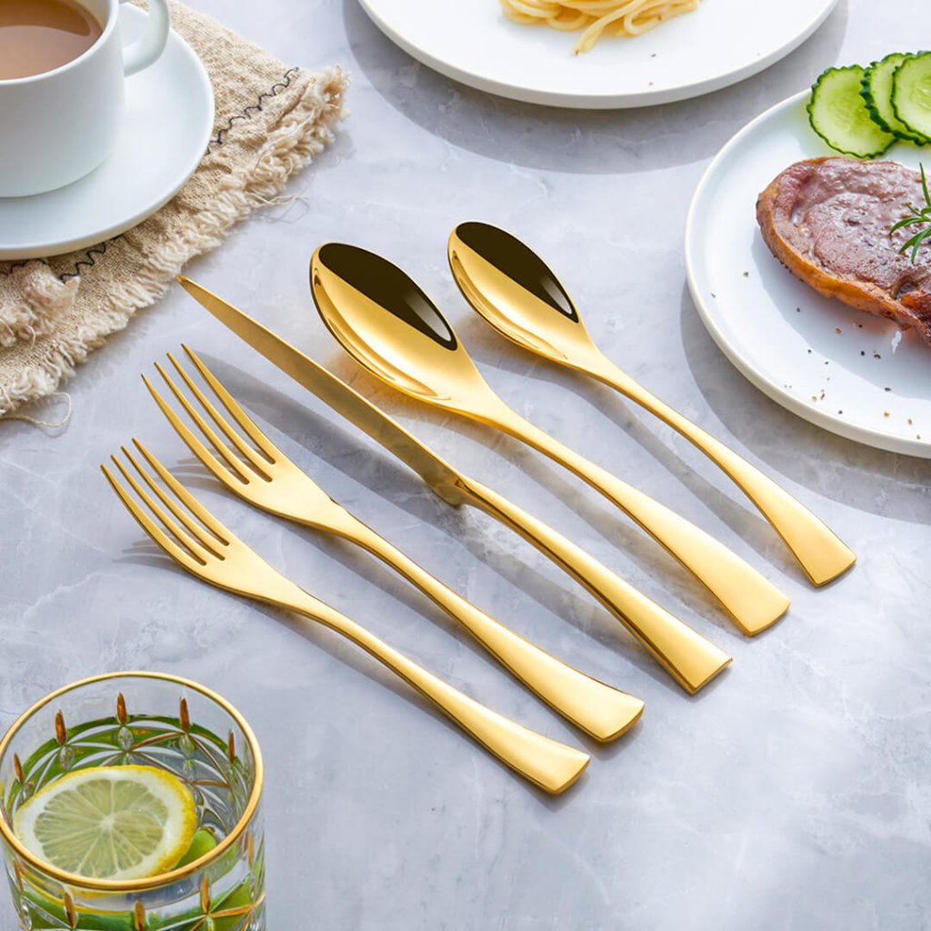 Jet Gold Cutlery Set