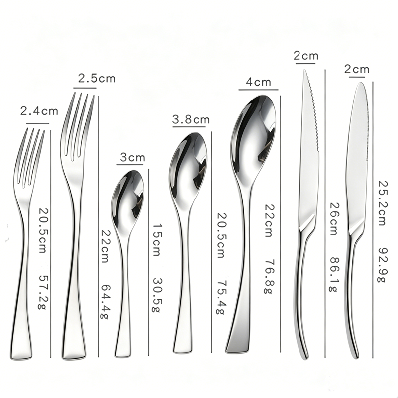 Jet Silver Stainless Steel Cutlery Set
