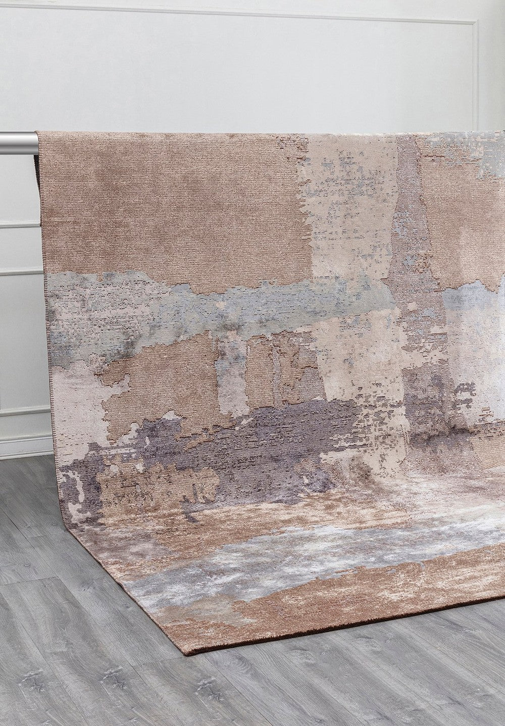 Lush Beige - Ice Blue Rug