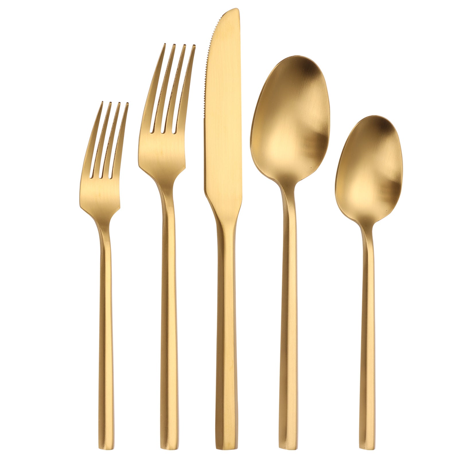 Monarque Matte Gold Luxury Cutlery Set