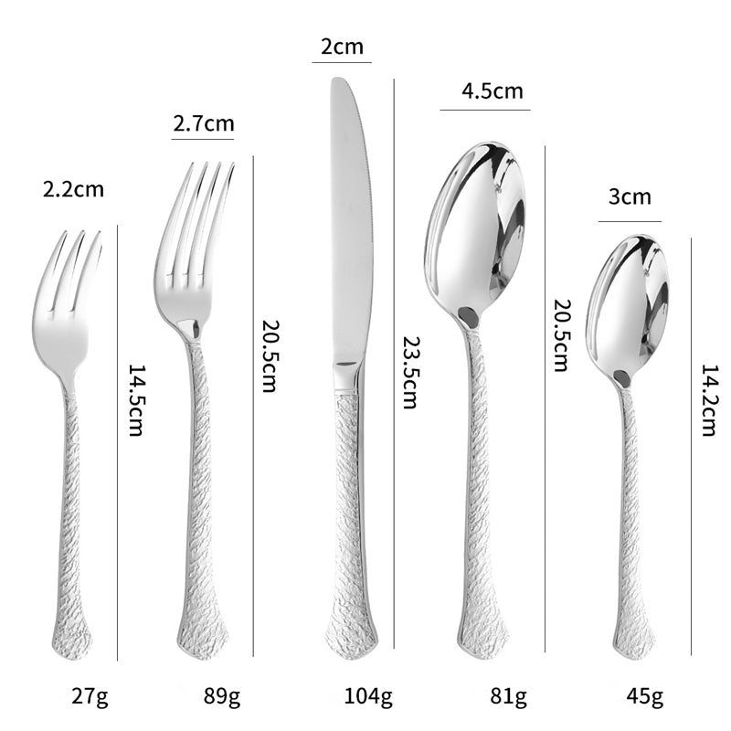 Aurora Silver Cutlery Set