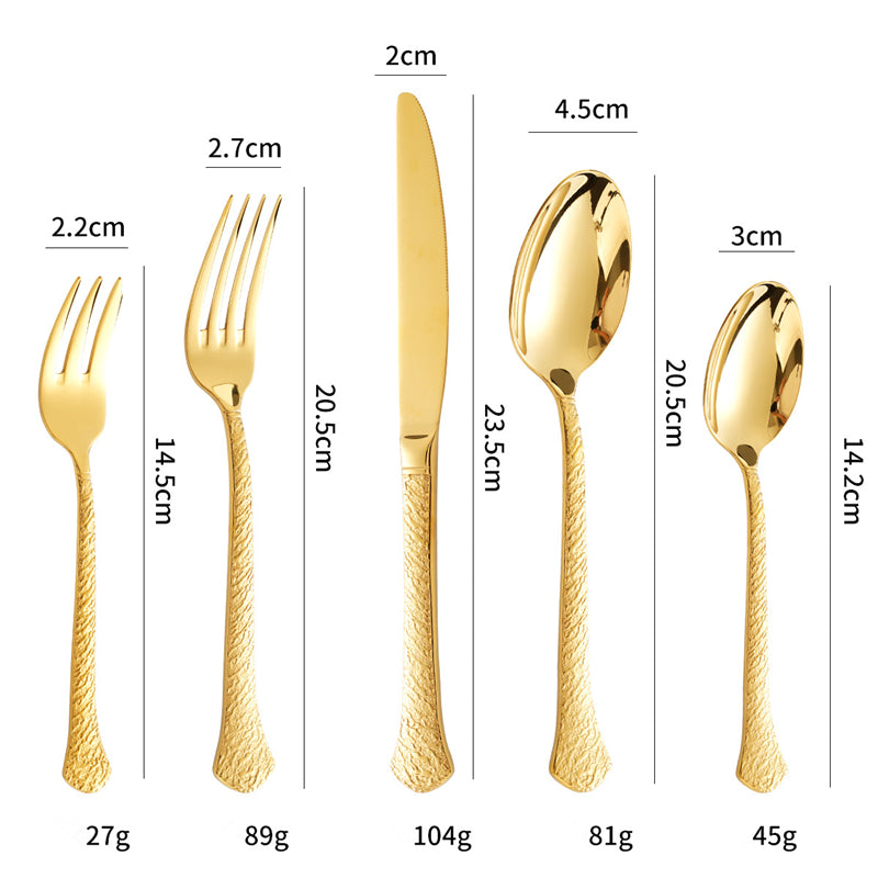 Aurora Gold Cutlery Set