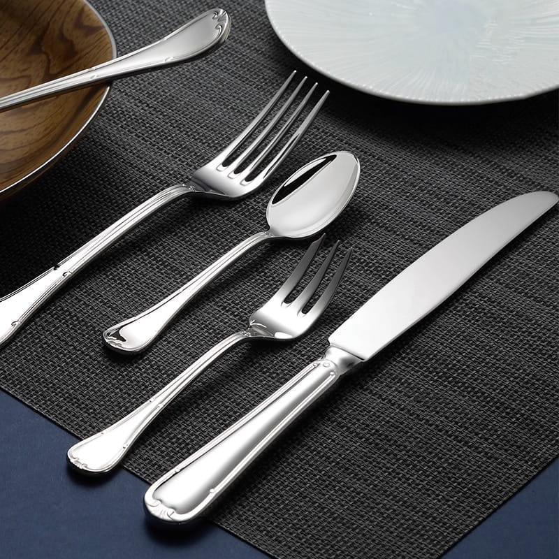 Selena Silver Luxury 18/10 Stainless Steel Cutlery Set - Venetto Design Venettodesign.com