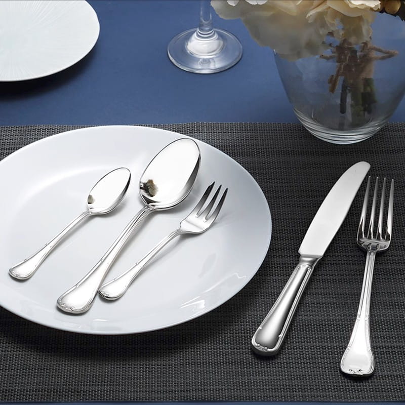 Selena Silver Luxury 18/10 Stainless Steel Cutlery Set - Venetto Design Venettodesign.com