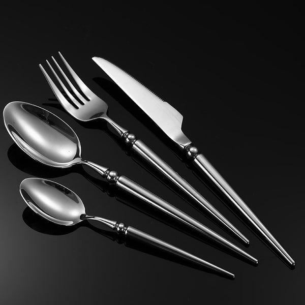 Vivian Silver Luxury Stainless Steel Cutlery Set