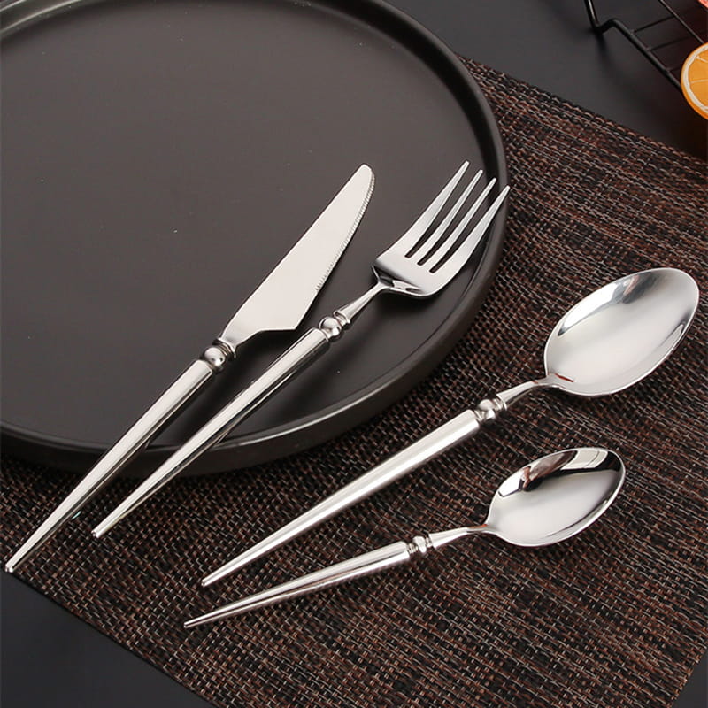 Vivian Silver Luxury Stainless Steel Cutlery Set