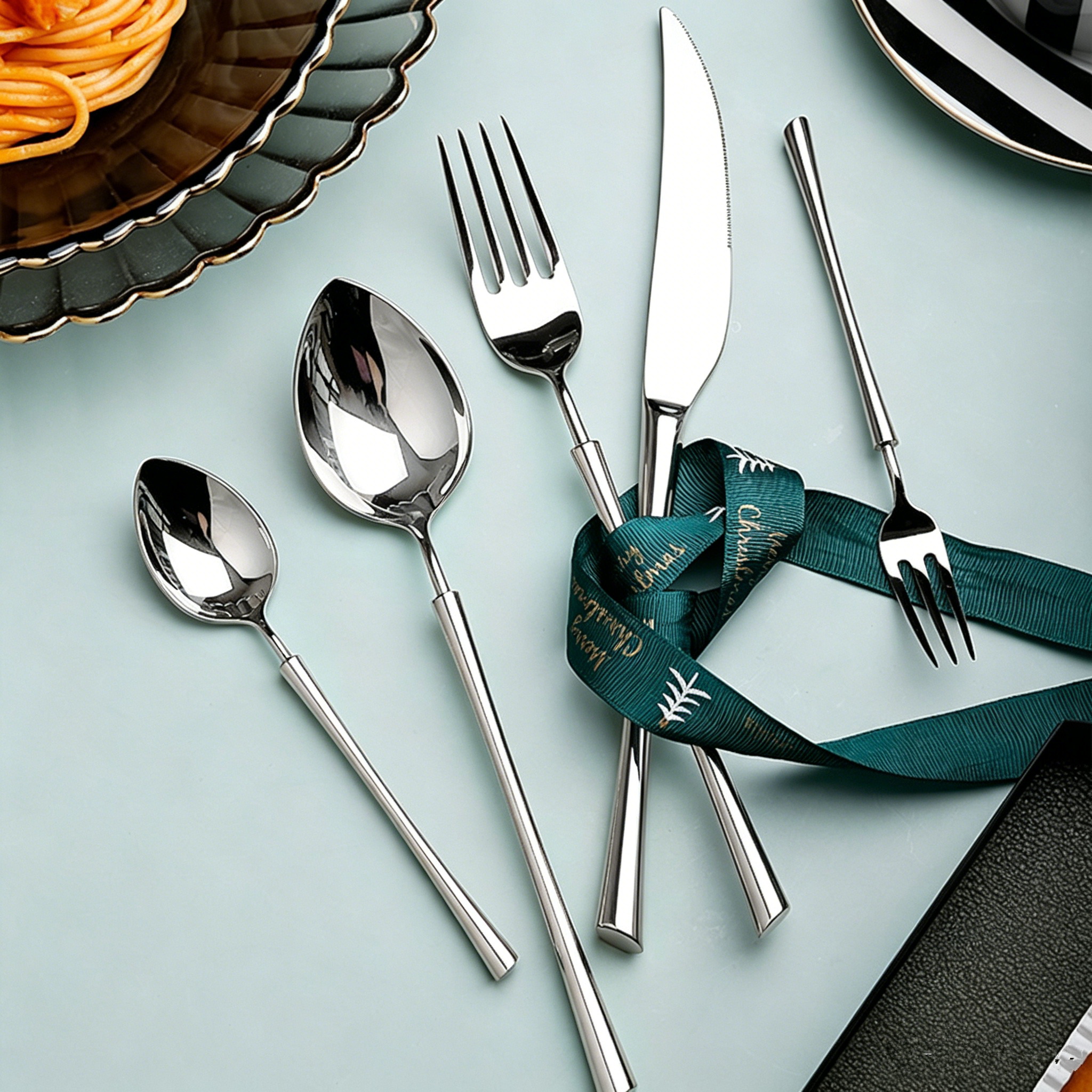 Ottoman Silver Luxury Stainless Steel Cutlery Set