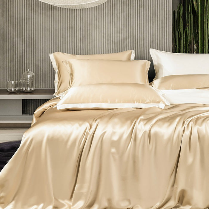 Zenith Gold Luxury Pure Mulberry Silk Bedding Set