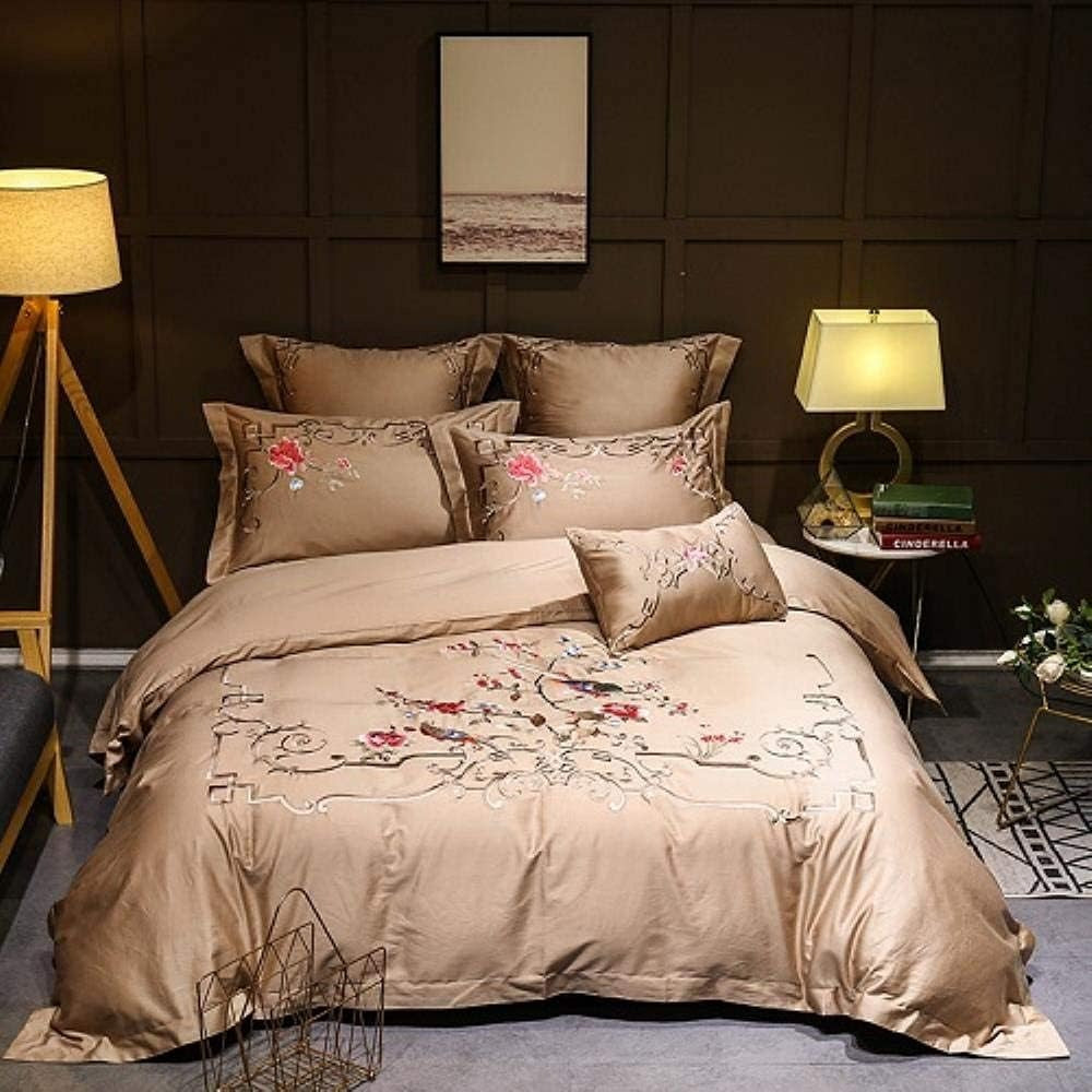 Famero Luxury Egyptian Cotton Embroidery Oriental Bedding Set