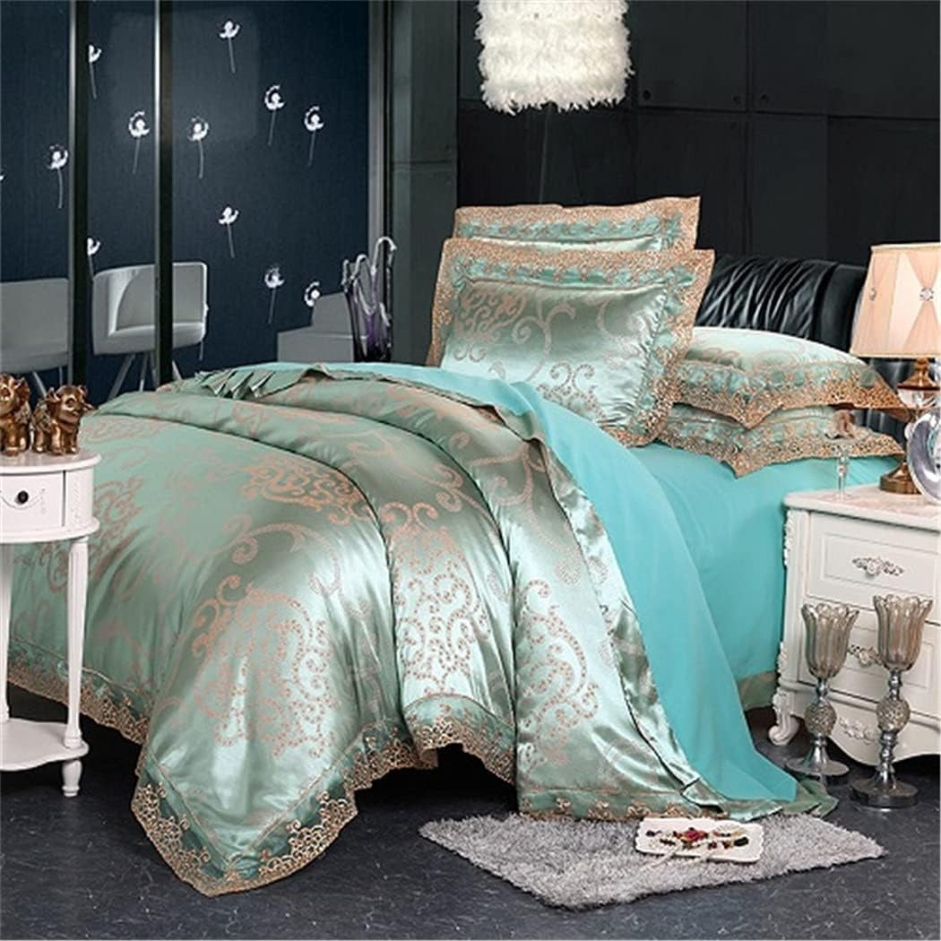 Fateena Satin Cotton Lace Bedding Set