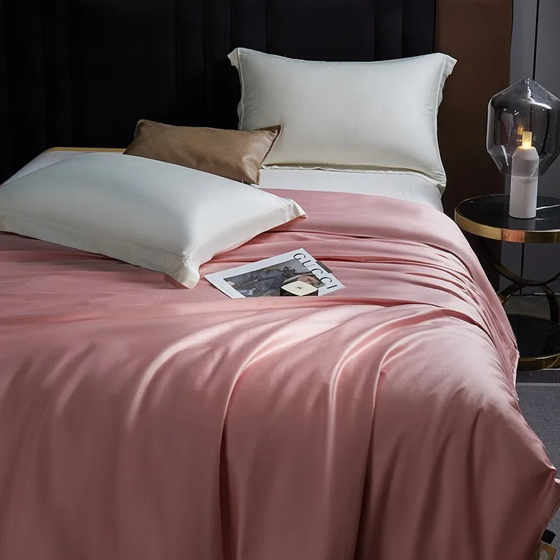 Seda Blush Pink Mulberry Silk Filling Comforter