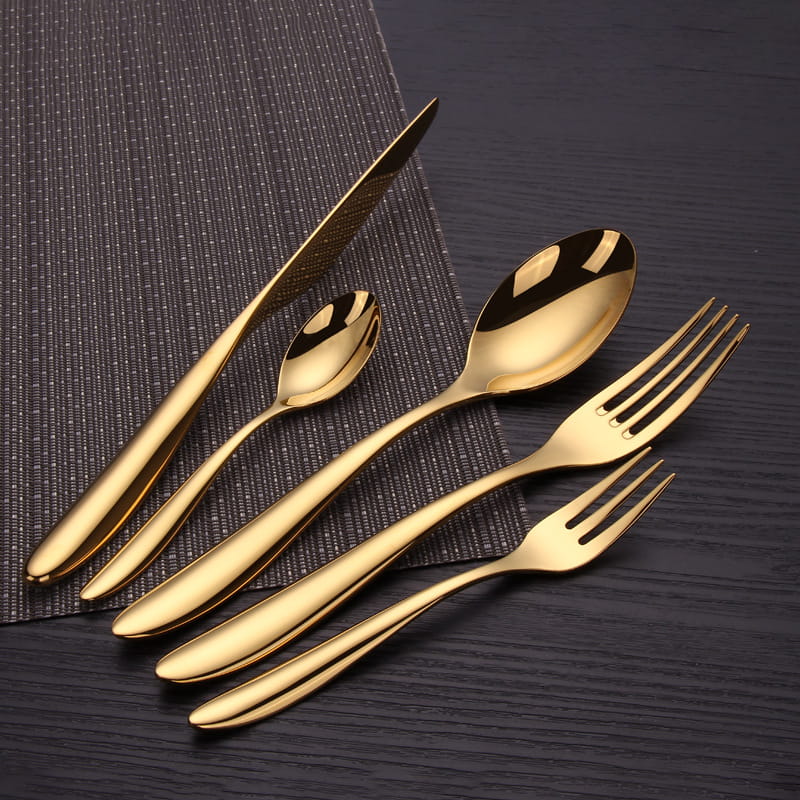 Aristo Gold Luxury 18/10 Stainless Steel Cutlery Set - Venetto Design Venettodesign.com