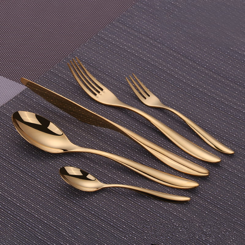 Aristo Gold Luxury 18/10 Stainless Steel Cutlery Set - Venetto Design Venettodesign.com