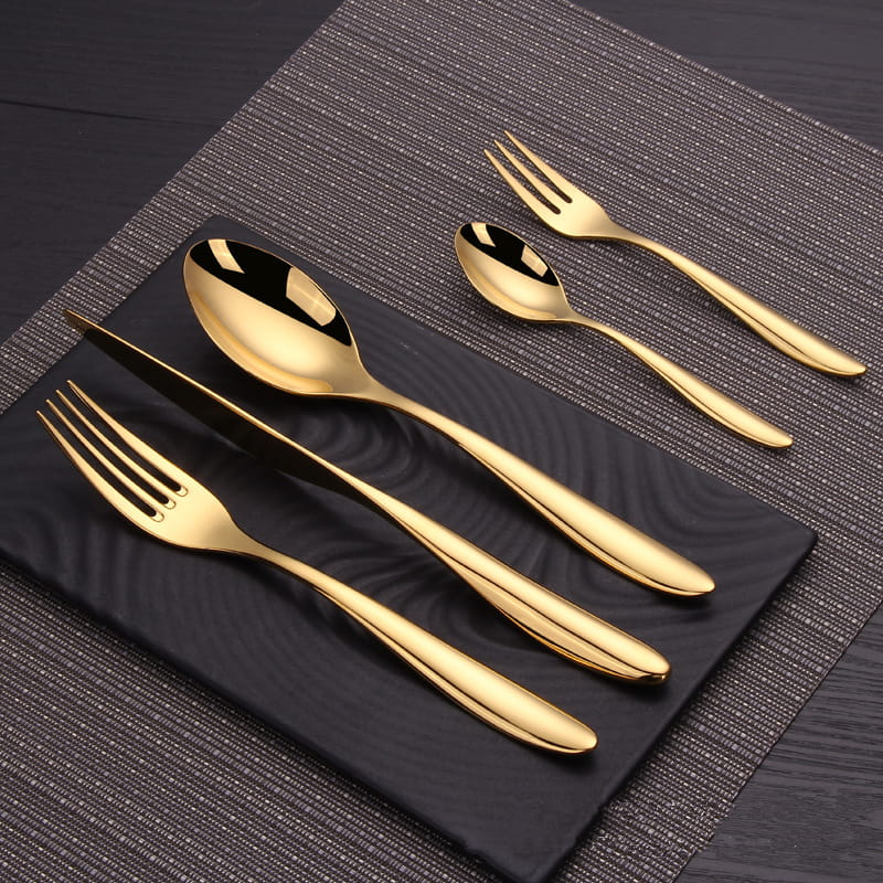 Aristo Gold Luxury 18/10 Stainless Steel Cutlery Set - Venetto Design Venettodesign.com