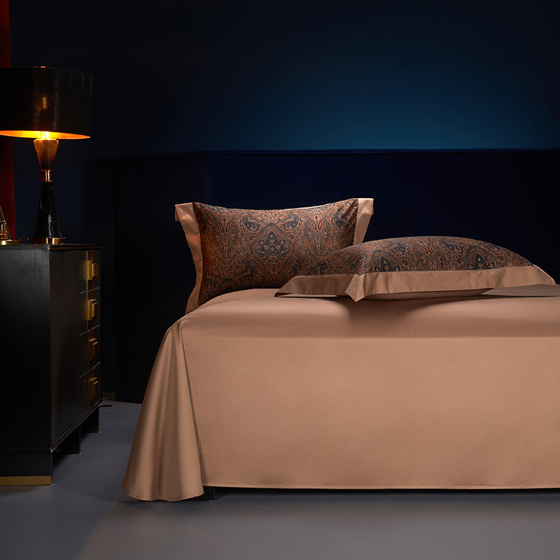Darius Luxury Egyptian Cotton Duvet Cover Set with Paisley Print - Venetto Design Venettodesign.com