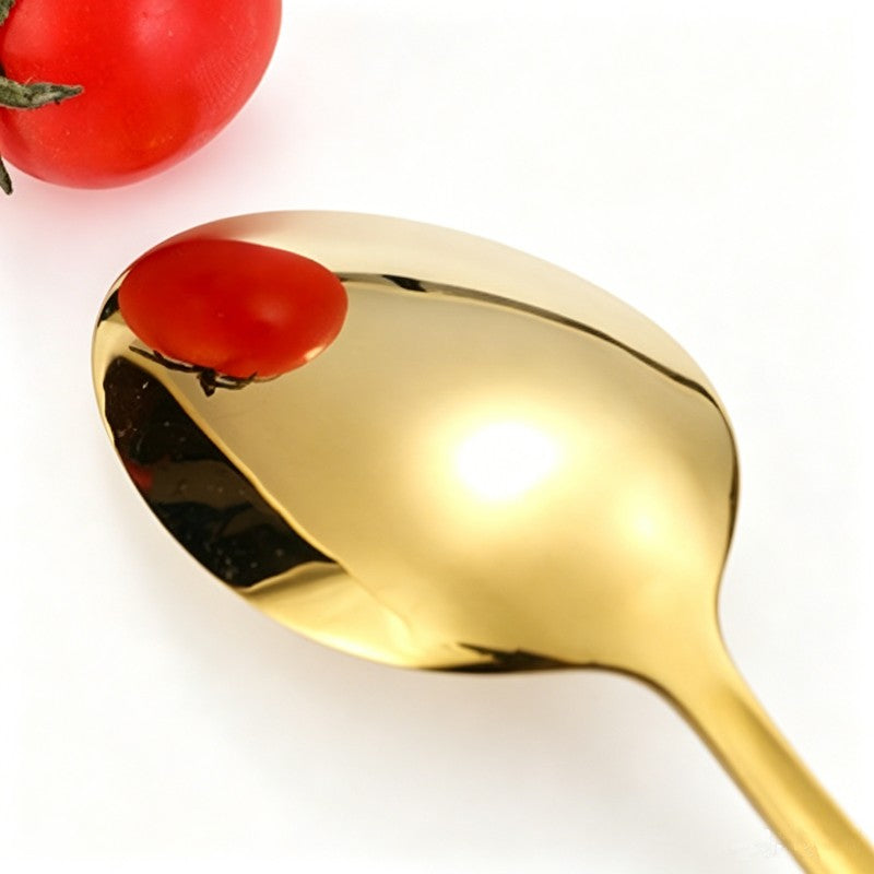 Abu Dhabi Gold Luxury 18/10 Stainless Steel Cutlery Set - Venetto Design Venettodesign.com