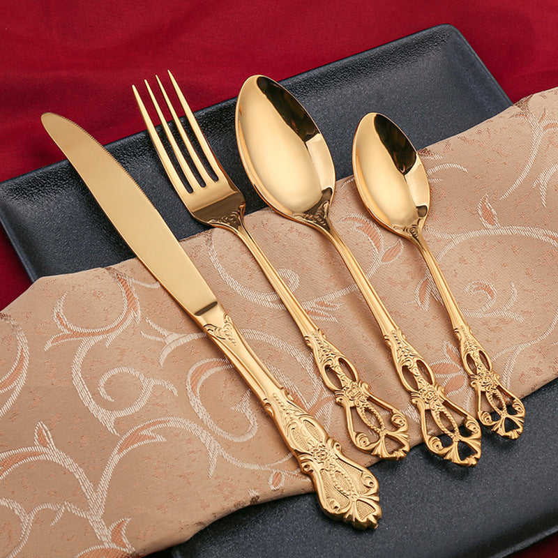 Dalia Cutlery Set Cutlery - Venetto Design Gold / 24 Pieces Set Venettodesign.com