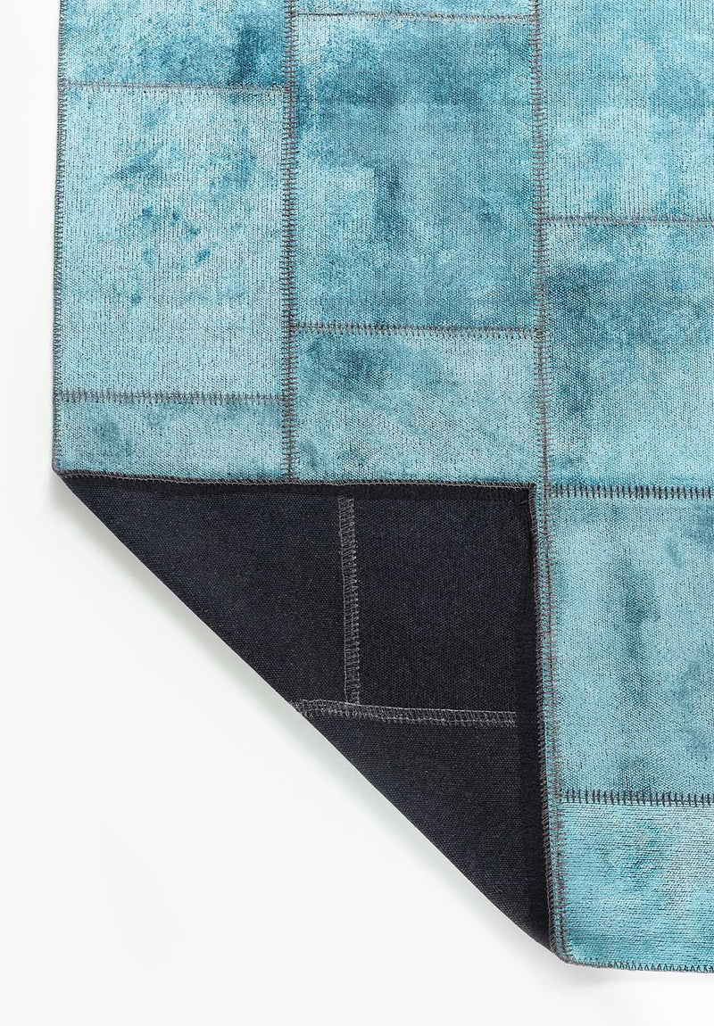 Patch Turquoise Rug Rugs - Venetto Design Venettodesign.com