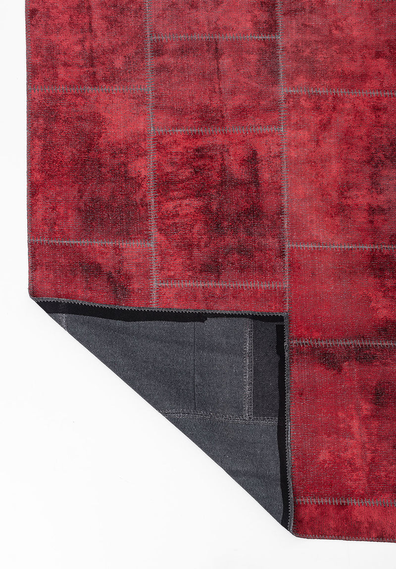 Patch Red Rug Rugs - Venetto Design Venettodesign.com
