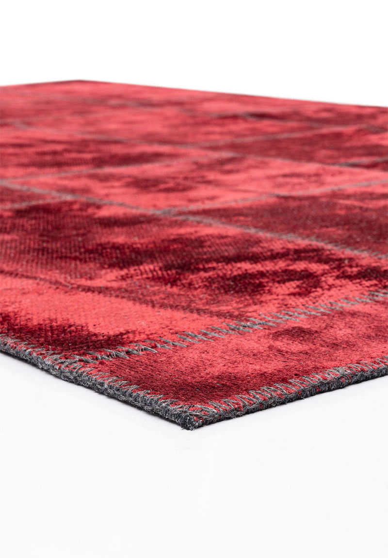 Patch Red Rug Rugs - Venetto Design Venettodesign.com