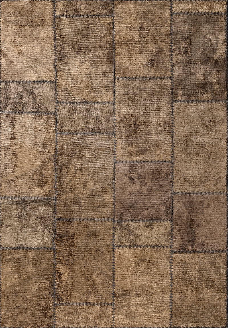 Patch Light Brown Rug Rugs - Venetto Design Venettodesign.com