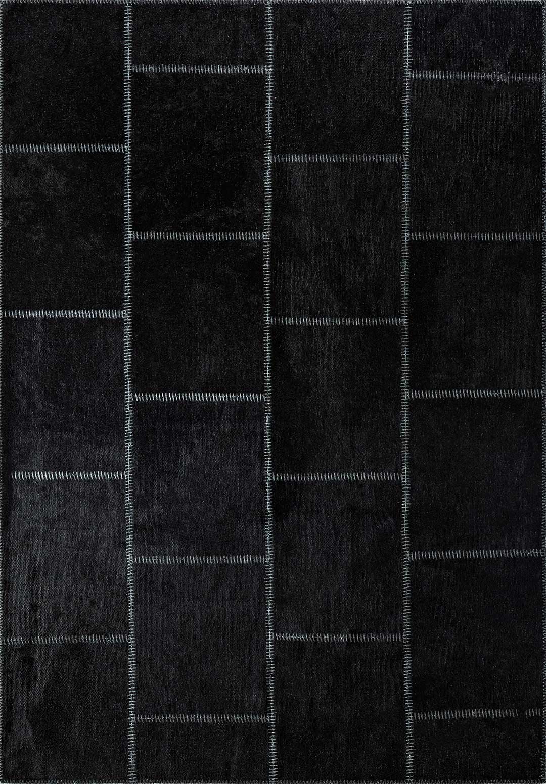 Patch Black Rug Rugs - Venetto Design Venettodesign.com