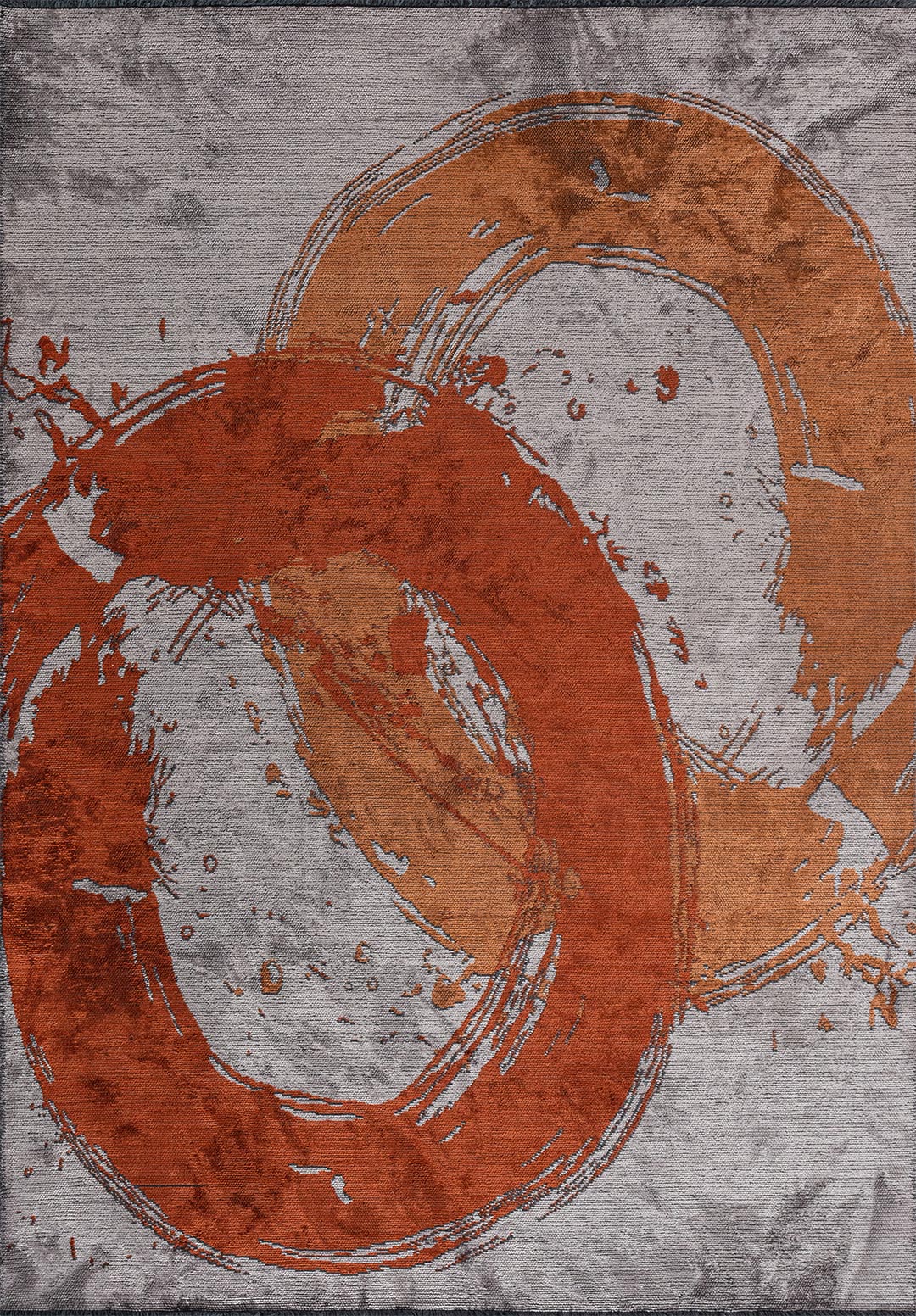 Light Rust Rug Madrid Rust - Light Grey Rug