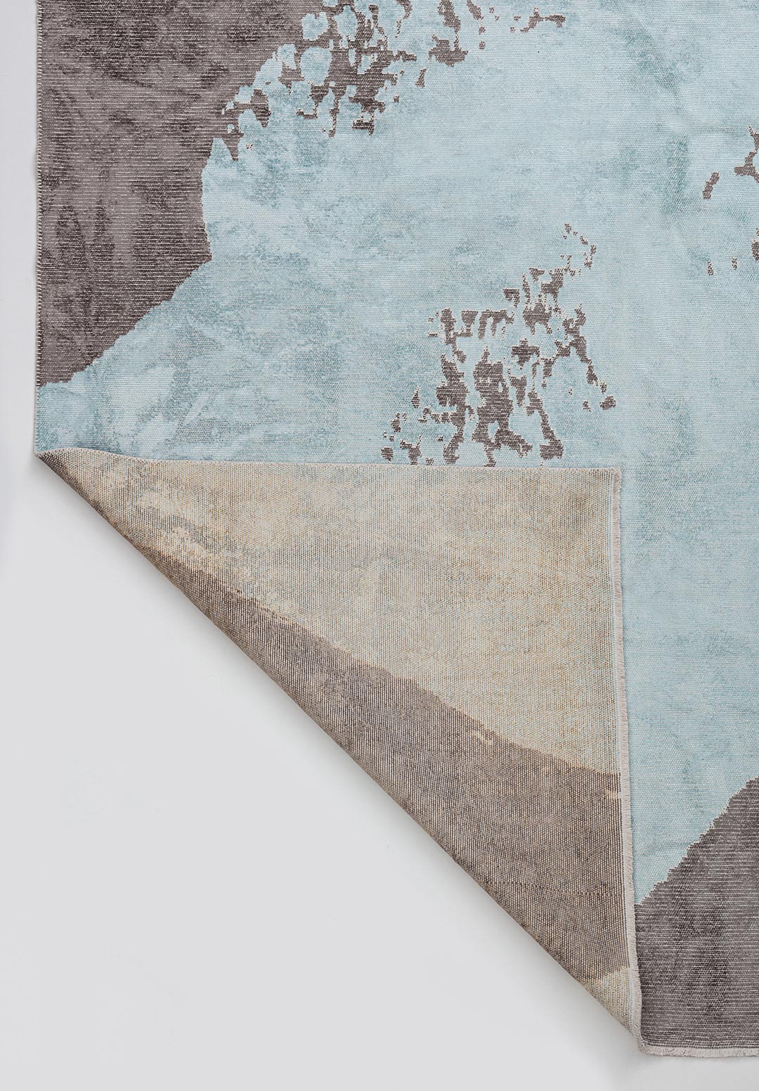 Laguna Dark Grey - Ice Blue Rug