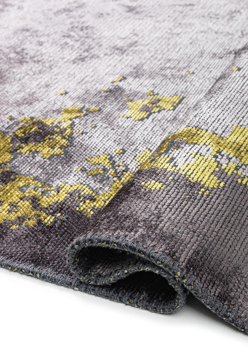Stockholm Yellow - Light Grey Rug
