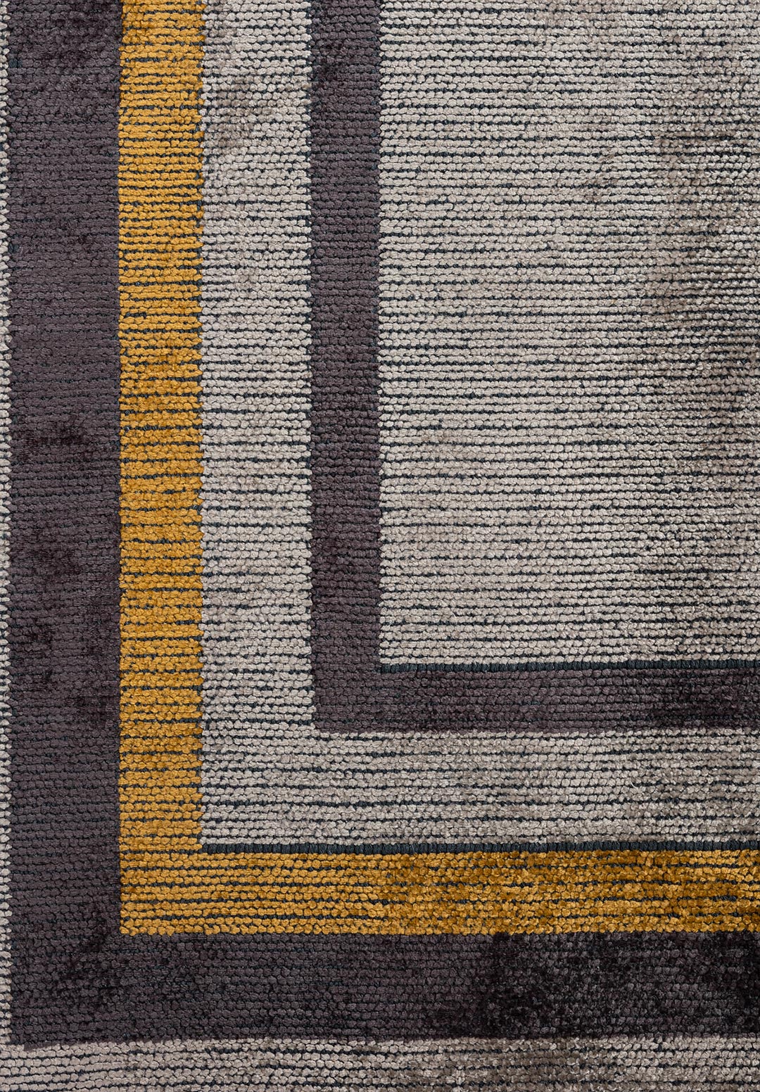 Dresden Charcoal - Beige Rug