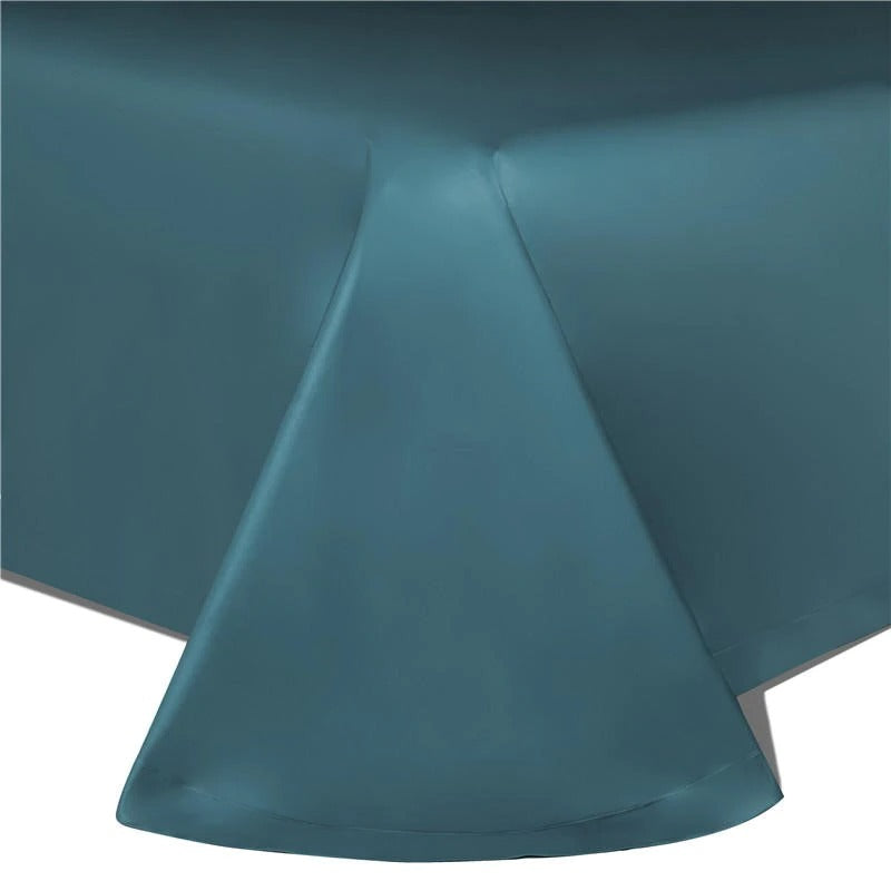 Anahi Teal Blue Embroidered Motif Border Egyptian Cotton Duvet Cover Set Duvet Cover Set - Venetto Design Venettodesign.com