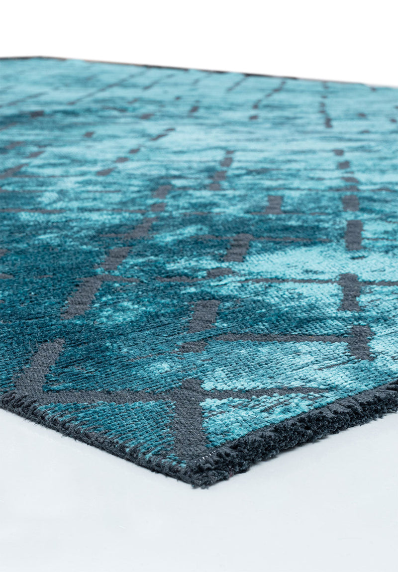 Mystique Turquoise Rug Rugs - Venetto Design Venettodesign.com