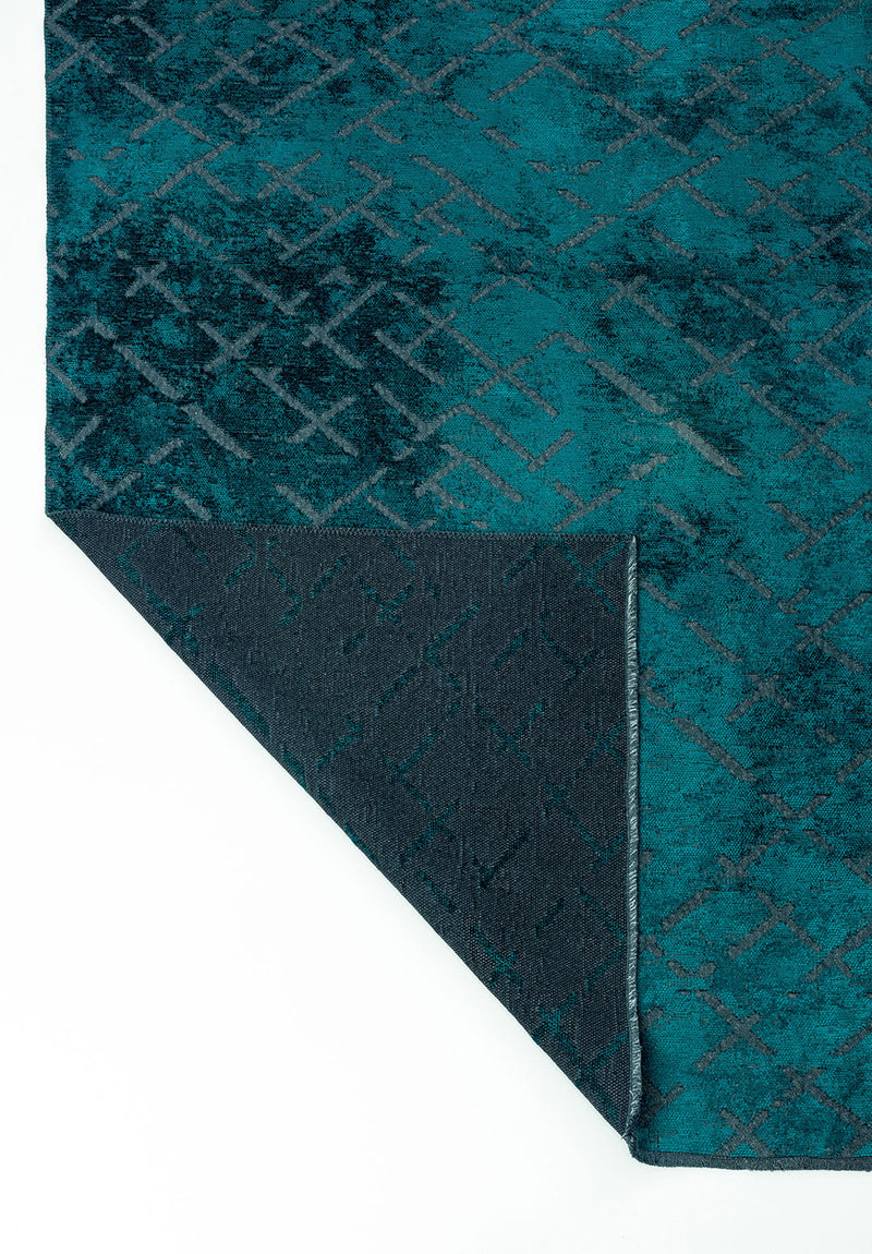 Mystique Dark Turquoise Rug Rugs - Venetto Design Venettodesign.com
