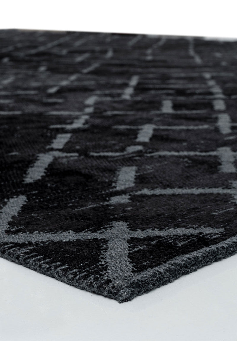 Mystique Black Rug Rugs - Venetto Design Venettodesign.com