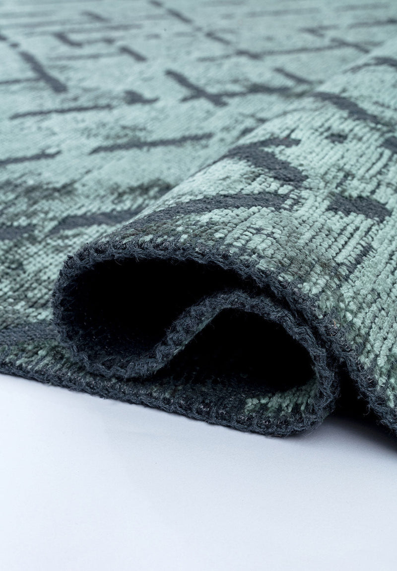 Mystique River Green Rug Rugs - Venetto Design Venettodesign.com