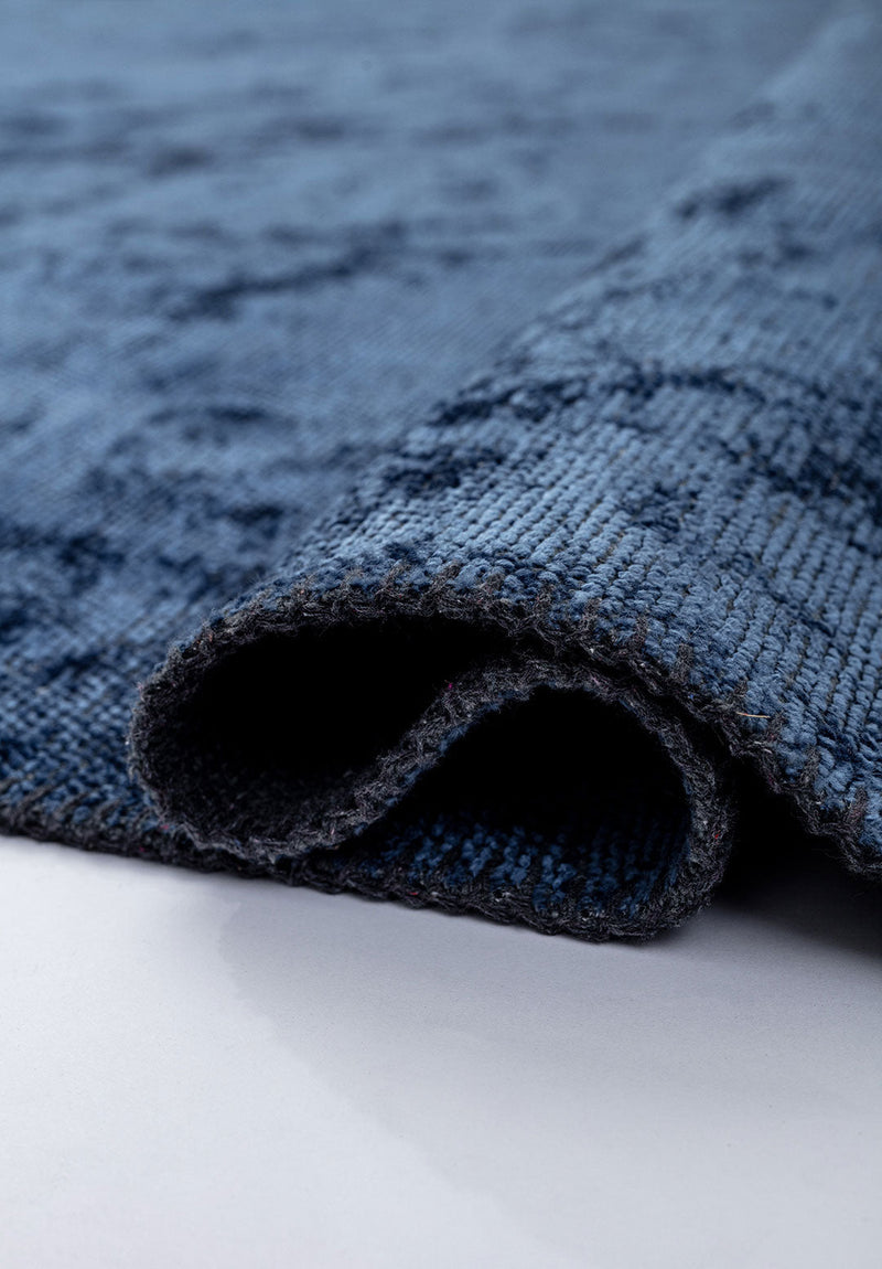 Plain Navy Blue Rug Rugs - Venetto Design Venettodesign.com