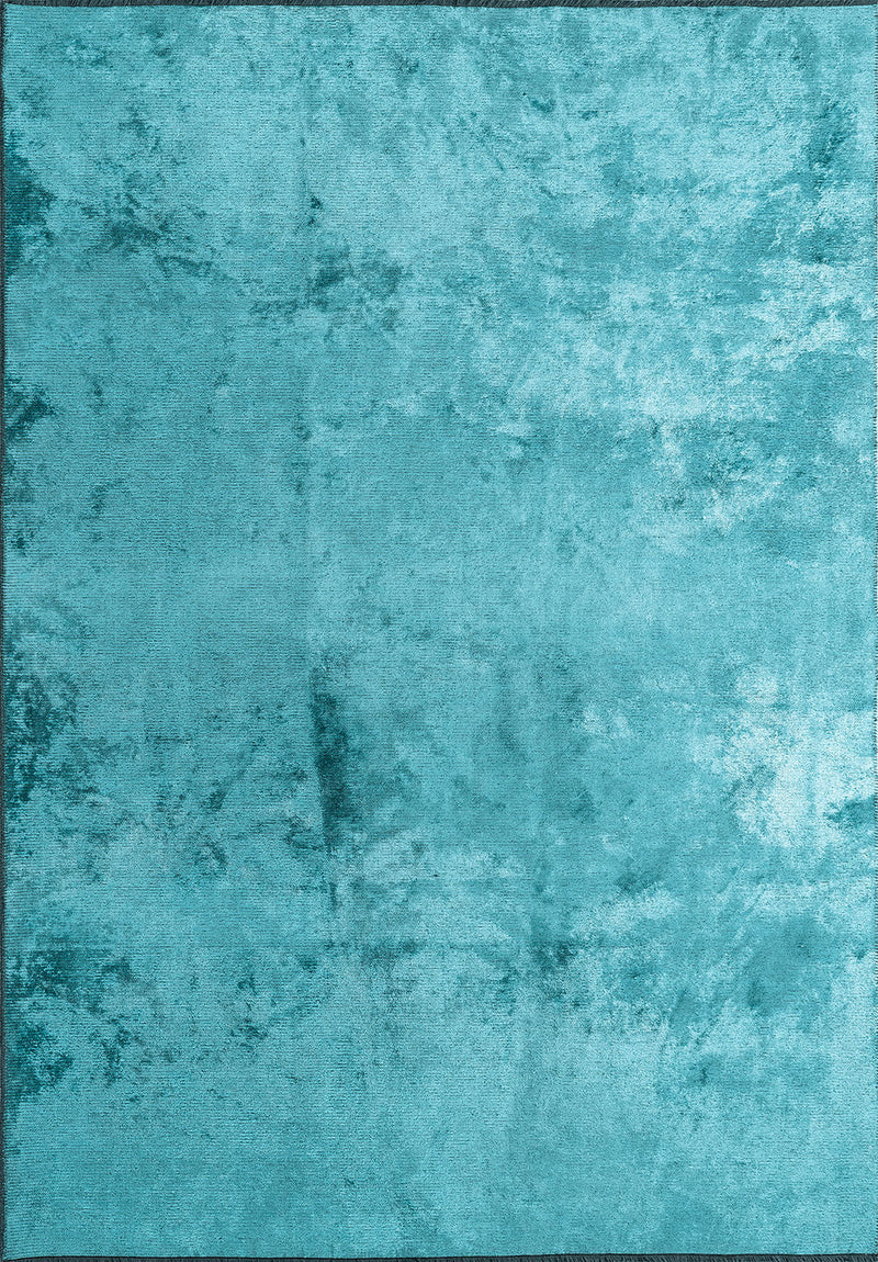 Plain Turquoise Rug Rugs - Venetto Design Venettodesign.com