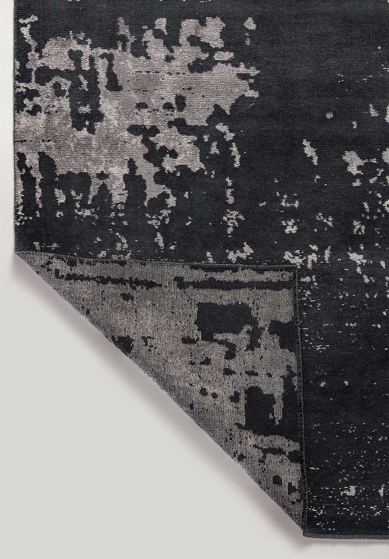 Verona Light Grey - Matte Black Rug Rugs - Venetto Design Venettodesign.com