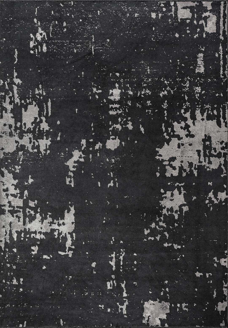 Verona Light Grey - Matte Black Rug Rugs - Venetto Design Venettodesign.com