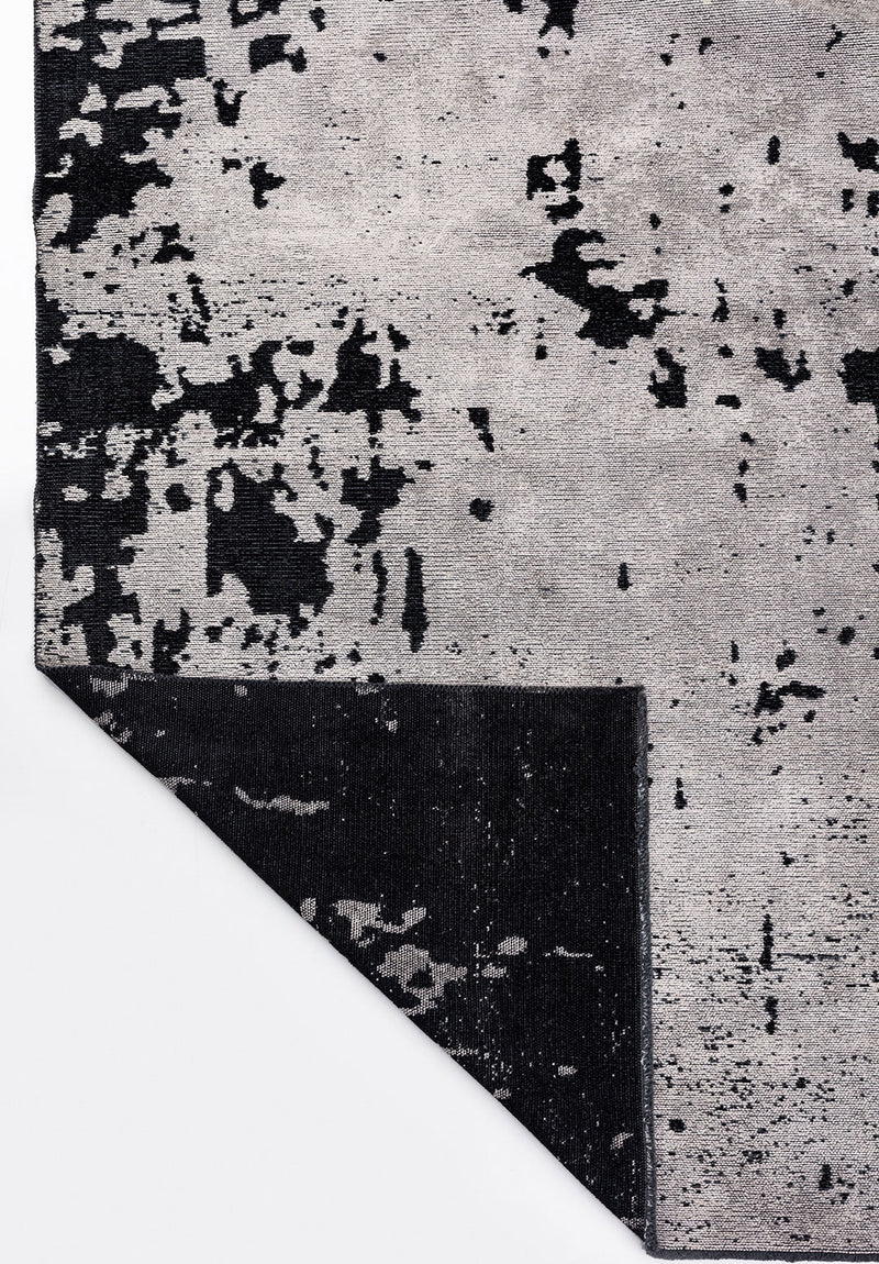 Verona Matte Black - Light Grey Rug Rugs - Venetto Design Venettodesign.com