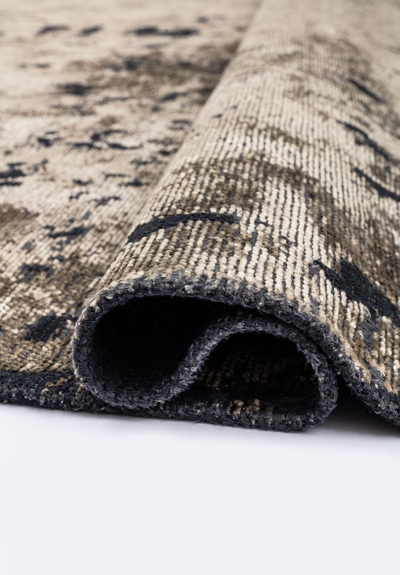 Verona Matte Black - Beige Rug Rugs - Venetto Design Venettodesign.com