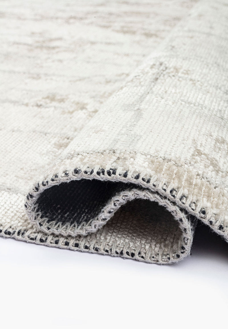 Pisa Light Grey - White Rug Rugs - Venetto Design Venettodesign.com