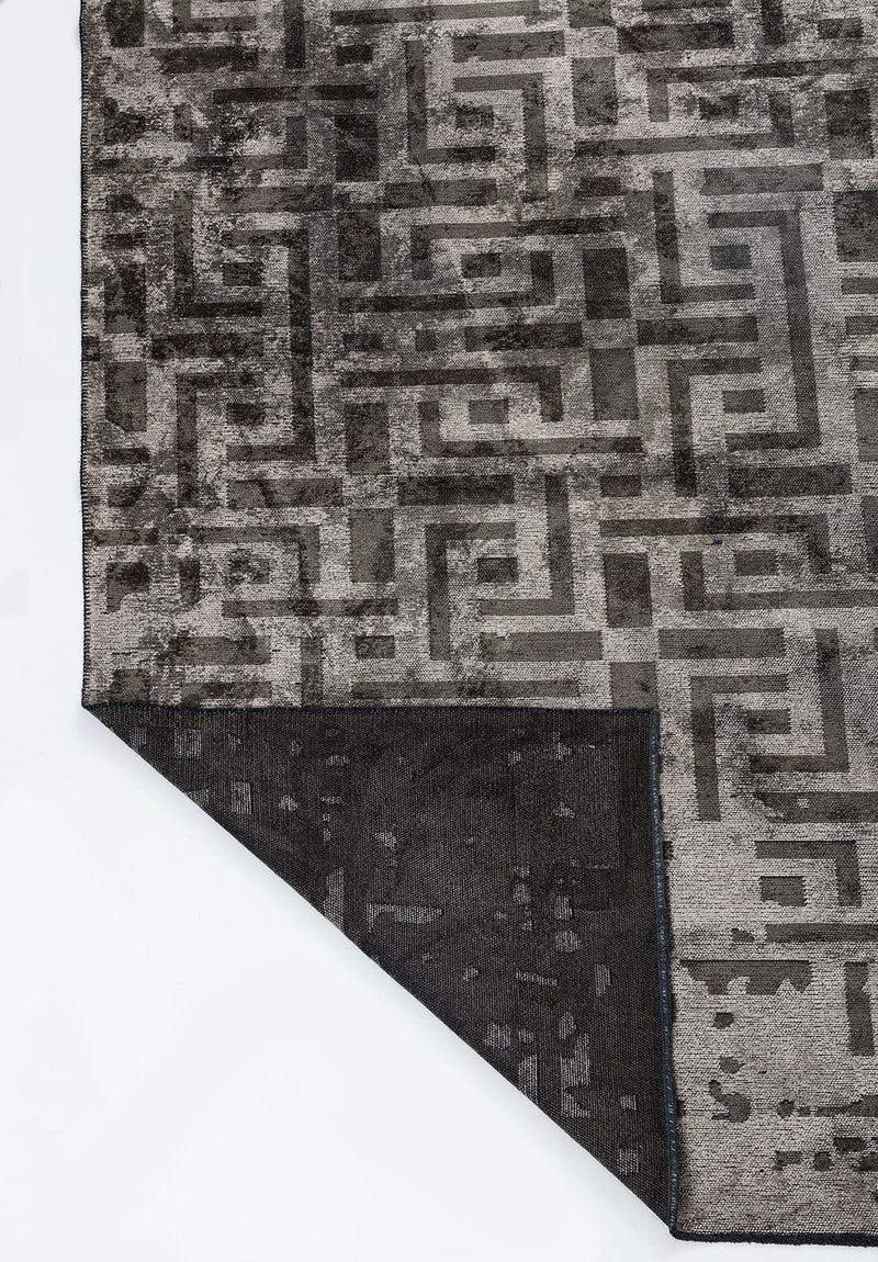 Rome Anthracite - Beige Rug Rugs - Venetto Design Venettodesign.com