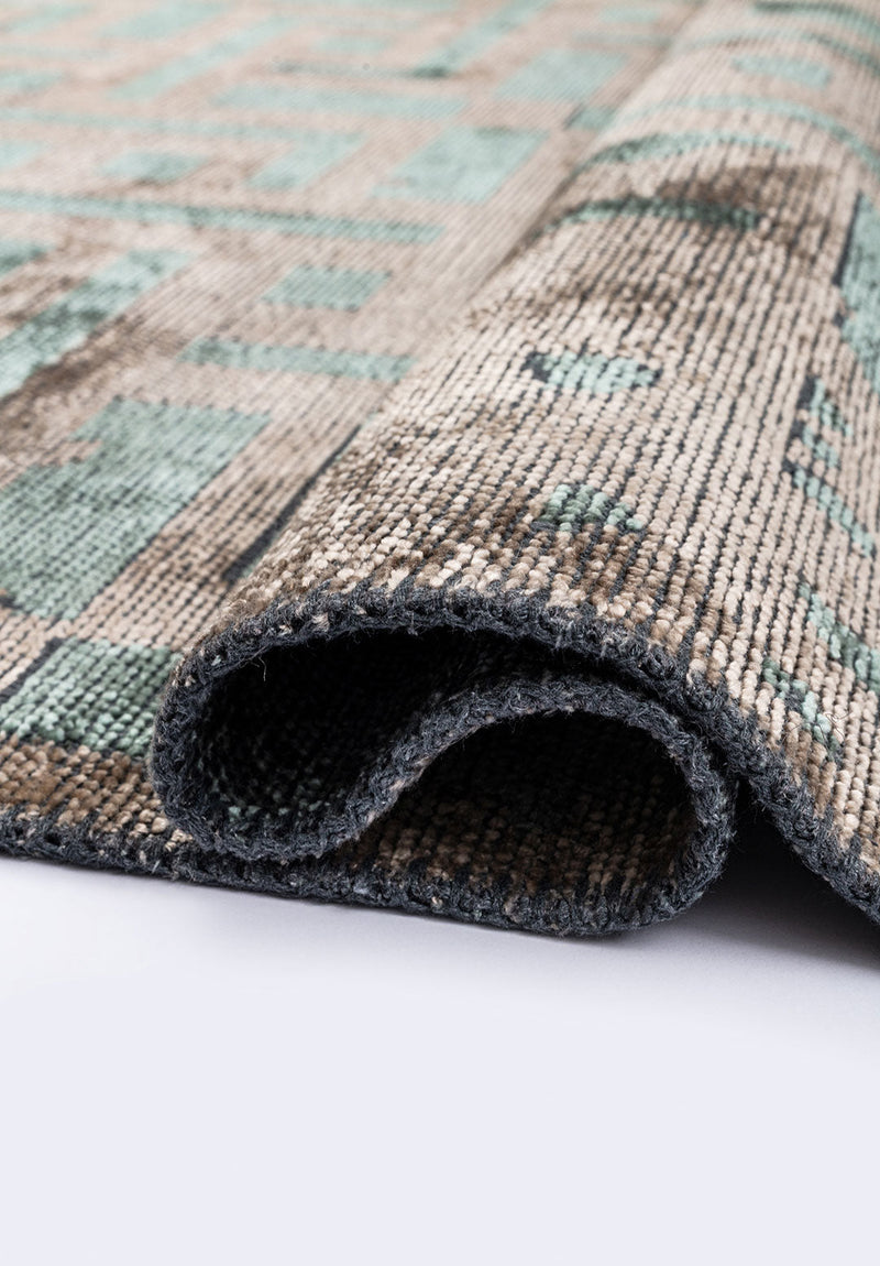 Rome River Green - Beige Rug Rugs - Venetto Design Venettodesign.com